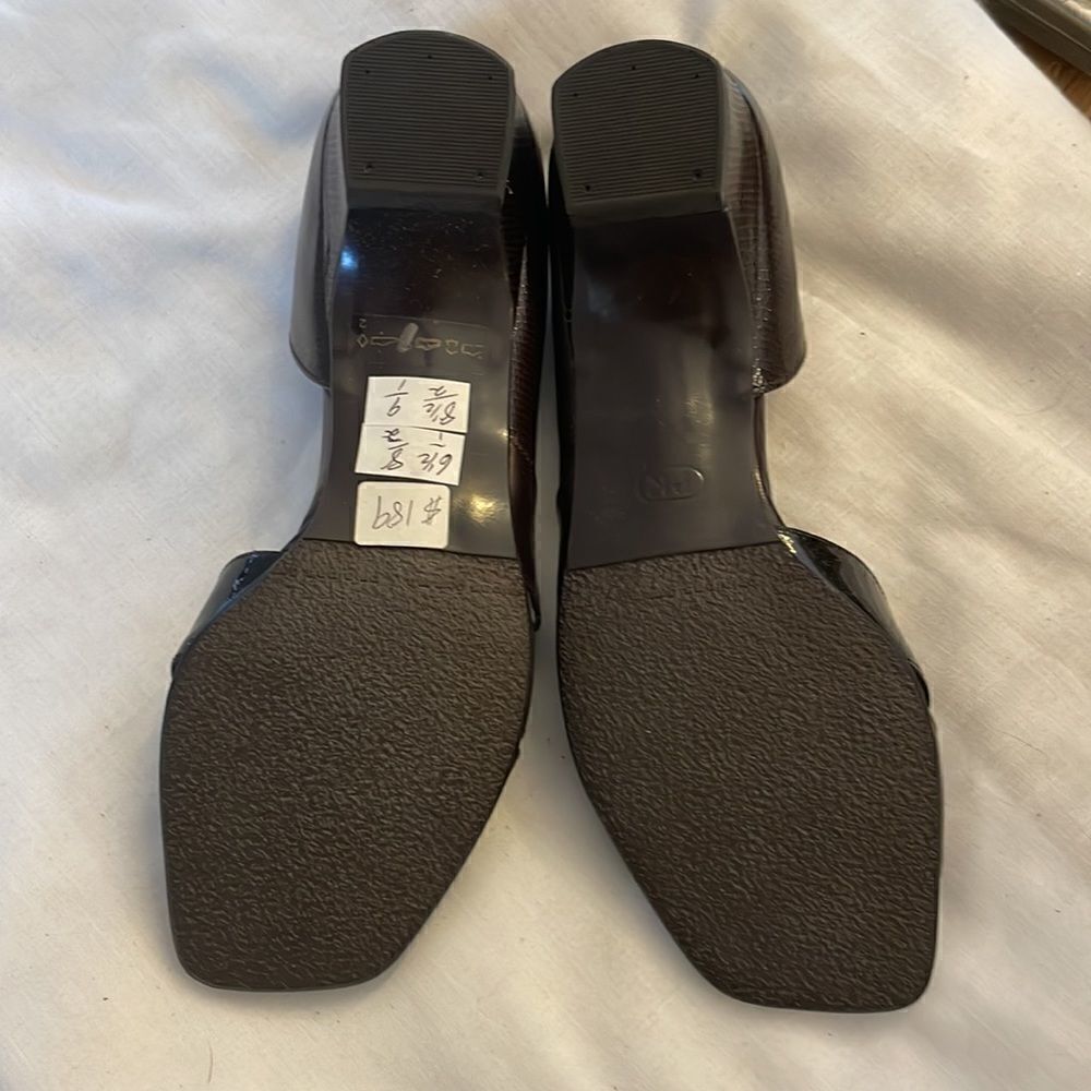 PETER KAISER PATENT OPEN TOE SHOES. NEW - Picture 5 of 7